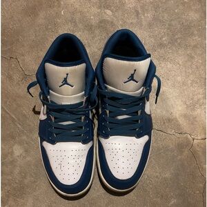 Men's Blue and White Sneakers